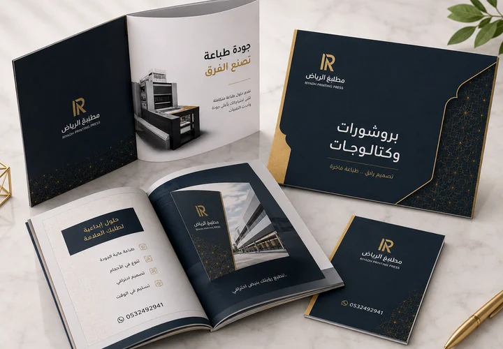 بروشورات ومطويات - مطبعة الرياض